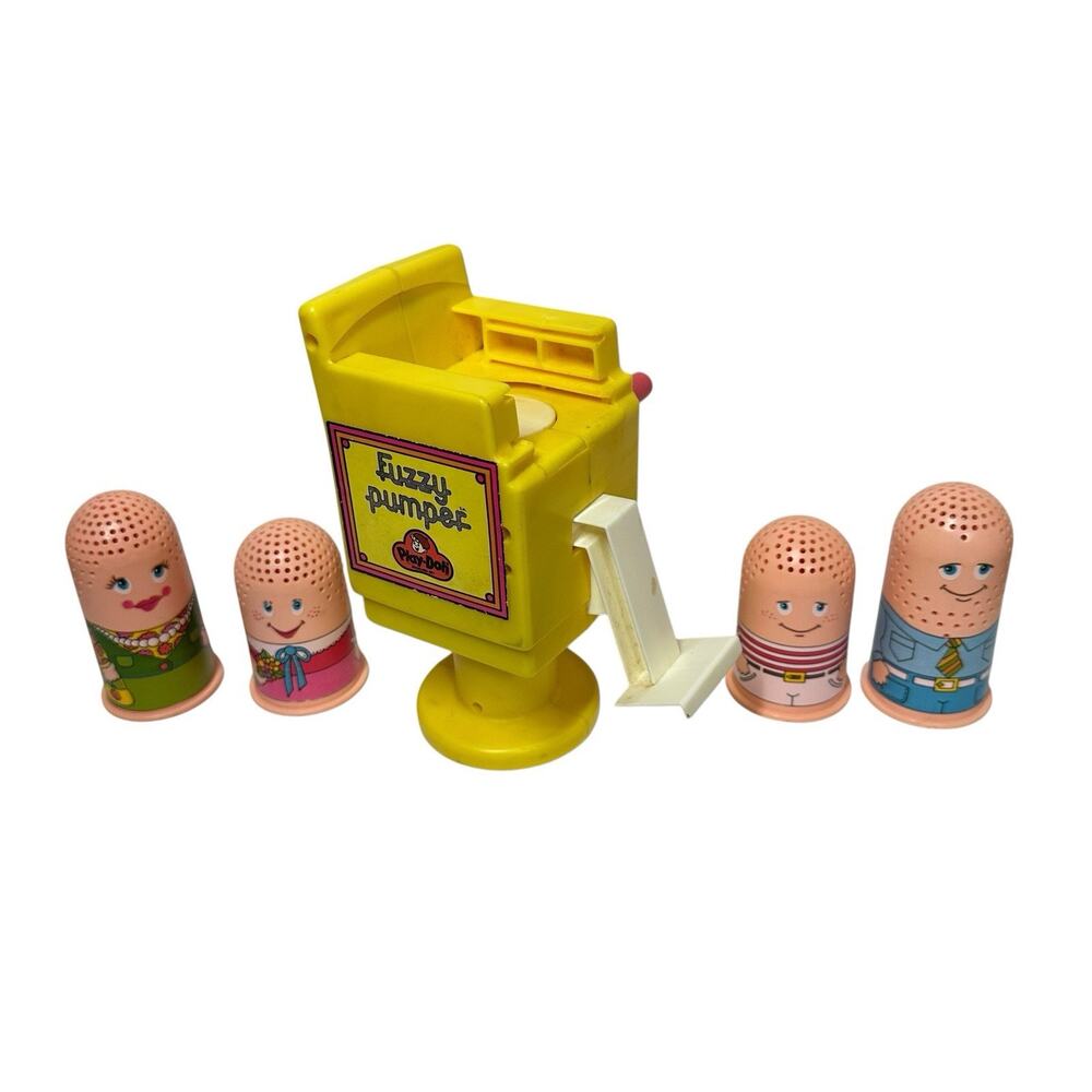 Vtg 1977 Play-Doh Fuzzy Pumper Barber Beauty Shop Set Kenner Play-Doh 70s Toy